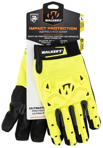 Picture of Walker's Cold Weather Impact Protection Black/Yellow Synthetic Leather Medium GWPSFHVFFPUIL2MD