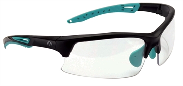 Picture of Walker's Sport Glasses Adult Clear Lens Polycarbonate Black with Teal Accents Frame GWPTLSGLCLR