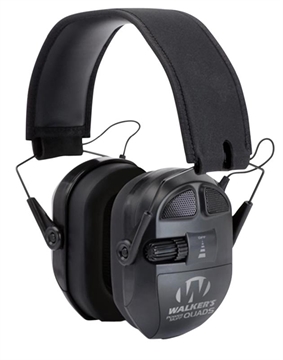 Picture of Walker's Ultimate Power Quad Muff 26 dB Over the Head Black Polymer GWPXPMQB