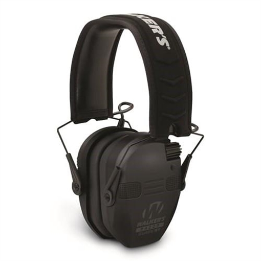 Picture of Walker's Razor Electronic Comm Muff Ear Muffs 23dB Black with Bluetooth GWP-RSEQM-BT GWPRSEQMBT