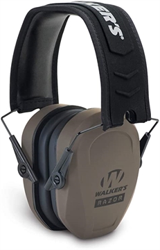 Picture of Walker's  Razor Slim Passive Muff 27 dB Over the Head Flat Dark Earth/Black Polymer  GWP-RSMPAS-FDE