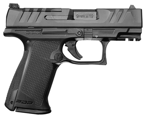 Picture of Walther Arms PDP F-Series 9mm Luger 10+1 3.50" Black Steel Barrel, Black Optic Ready/Serrated Slide, Black Polymer Frame w/Picatinny Rail, Black Performance Duty Texture Grips, Ambidextrous 2871823