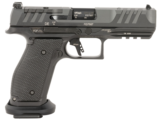Picture of Walther Arms PDP Pro Full Size Frame 9mm Luger 20+1 4.50" Black Steel Barrel, Black Optic Ready/Serrated Steel Slide, Black Steel Frame w/Picatinny Rail, Textured Polymer Grip 2897008