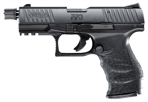 Picture of Walther Arms PPQ M2 SD Tactical 22 LR 12+1 4" Threaded Black Steel Barrel, Matte Black Tenifer Aluminum/Serrated Slide, Black Polymer Frame w/Picatinny Rail, Black Polymer Grips 5100301