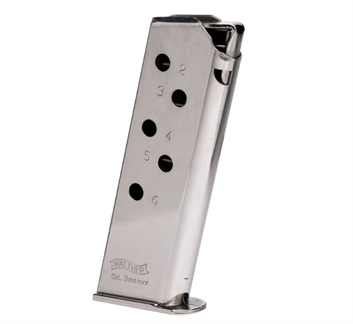 Picture of WALTHER ARMS MAG PPK/S 32ACP 8RD FLUSH NICKEL 5136818