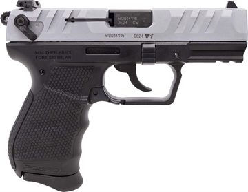 Picture of Walther PD380, Double Action/Single Action, Hammer Fired, Semi-Automatic, Polymer Frame Pistol, Compact, 380 ACP, 3.7" Barrel, Matte Finish, Black and Nickel, Manual Safety, 9 Rounds, 1 Magazine 5050509