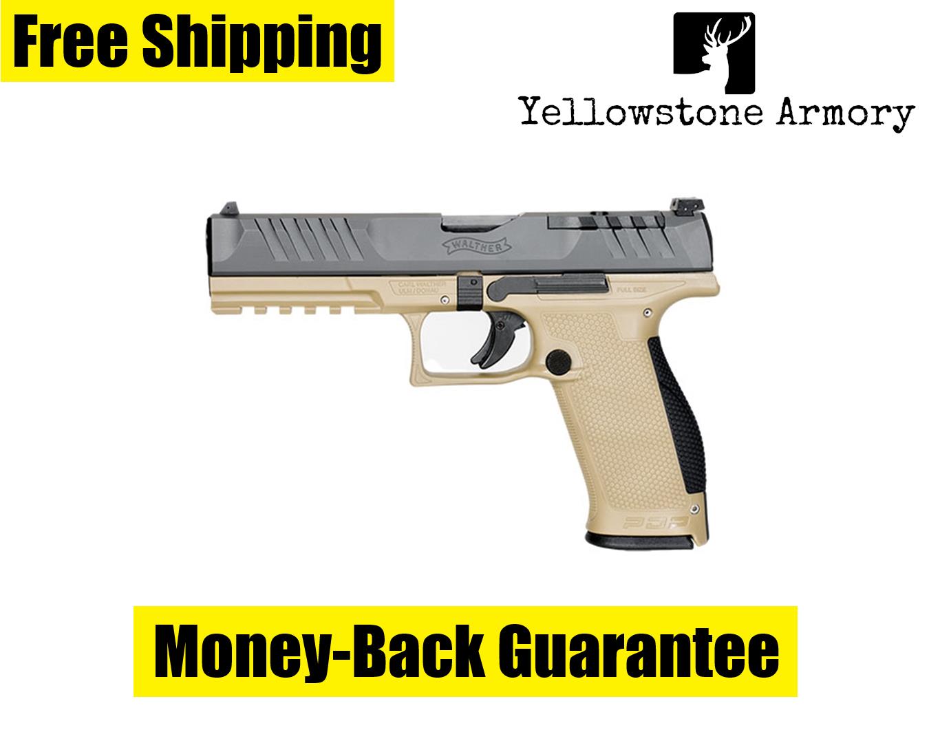 Walther PDP Full Size Optic Ready Pistol 9mm 5 in. Two-Tone Tan 18 2858410-img-0