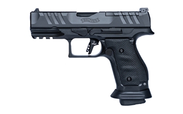 Picture of Walther PDP Pro, Striker Fired, Semi-automatic, Steel Frame Pistol, Compact, 9MM, 4" Barrel, Matte Finish, Black, Optics Ready Slide, Adjustable Rear Sight, Performance Duty Trigger, 10 Rounds, 3 Magazines 289699110