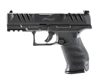 Picture of Walther PDP, Striker Fired, Semi-automatic, Polymer Frame Pistol, Compact, 9MM, 4" Barrel, Black, Adjustable Rear Sight, Optics Ready, 10 Rounds, 2 Magazines, California Compliant 2891531