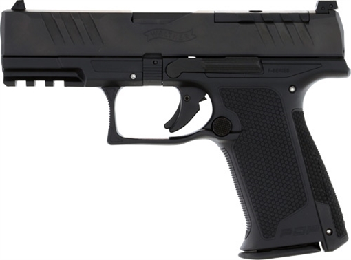 Picture of Walther Arms PDP F-Series 9mm Luger 10+1 4" Black Steel Barrel, Black Optic Ready/Serrated Slide, Black Polymer Frame w/Picatinny Rail, Black Performance Duty Texture Grips, Ambidextrous 2871831