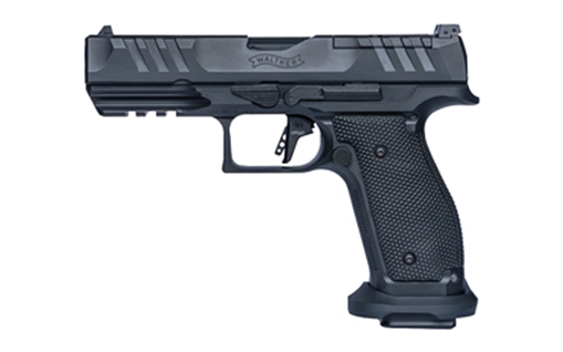 Picture of Walther PDP Pro, Striker Fired, Semi-automatic, Steel Frame Pistol, Full Size, 9MM, 4.5" Barrel, Matte Finish, Black, Optics Ready Slide, Adjustable Rear Sight, Performance Duty Trigger, 10 Rounds, 3 Magazines 289700810