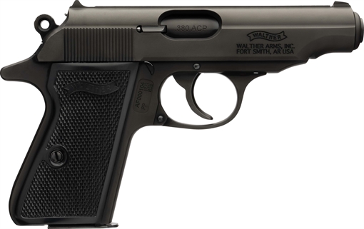 Picture of Walther PP, Semi-automatic, DA/SA, Metal Frame Pistol, 380 ACP, 3.9" Barrel, Steel Construction, Matte Finish, Black, Fixed Sights, 7 Rounds 4796028