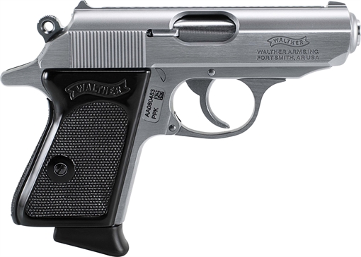Picture of Walther Arms PPK 32 ACP 6+1 3.30" Stainless Steel Barrel, Stainless Serrated Steel Slide, Stainless Steel Frame w/Beavertail Textured, Polymer Grip 4796020