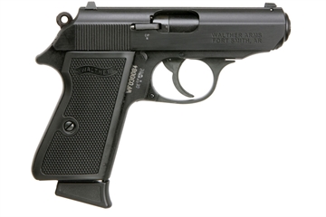 Picture of Walther Arms PPK/S 22 LR 10+1 3.30" Steel/Threaded Barrel Matte Black Tenifer Serrated/Steel Slide, Black Zinc Alloy Frame w/Beavertail, Black Checkered Polymer Grips 5030300