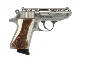 Picture of Walther Arms PPK/S 380ACP SS ENGRAVED/STAG TYLER GUNWORKS PREMIER GRADE4796004TGW