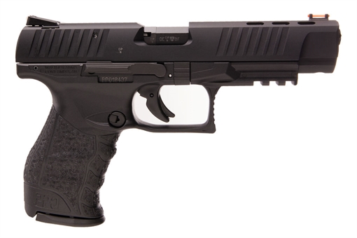Picture of Walther Arms PPQ M2 22 LR 12+1 5" Threaded Steel Barrel, Matte Black Tenifer Serrated/Steel Slide, Black Polymer Frame w/Picatinny Rail, Black Polymer Grips 5100302