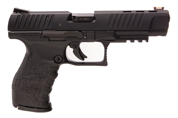 Picture of Walther Arms PPQ M2 22 LR 12+1 5" Threaded Steel Barrel, Matte Black Tenifer Serrated/Steel Slide, Black Polymer Frame w/Picatinny Rail, Black Polymer Grips 5100302