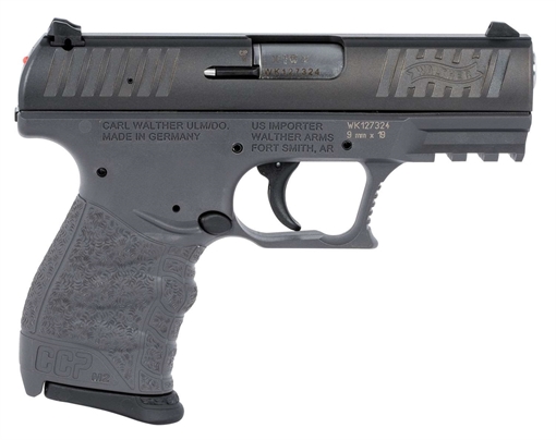 Picture of WALTHER CCP M2 HGA 9MM 3.54IN BBL FS TUNGSTEN GRAY 2 8RD MAGS 5080505