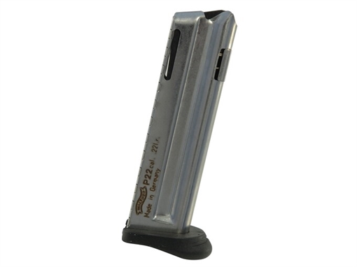 Picture of WALTHER P22Q MAG W/FINGER REST 22LR 10RD OLD 512606