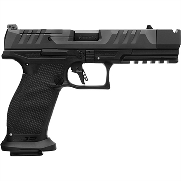 Picture of Walther PDP PRO-X, Semi-automatic, Striker Fired, Polymer Frame Pistol, Full Size, 9MM, 4.6" Barrel, 1/2x28 Threaded, Tenifer Finish, Black, Adjustable Sights, Optics Ready, 20 Rounds, 3 Magazines, Includes Parker Mountain Machine Compensator 4796036