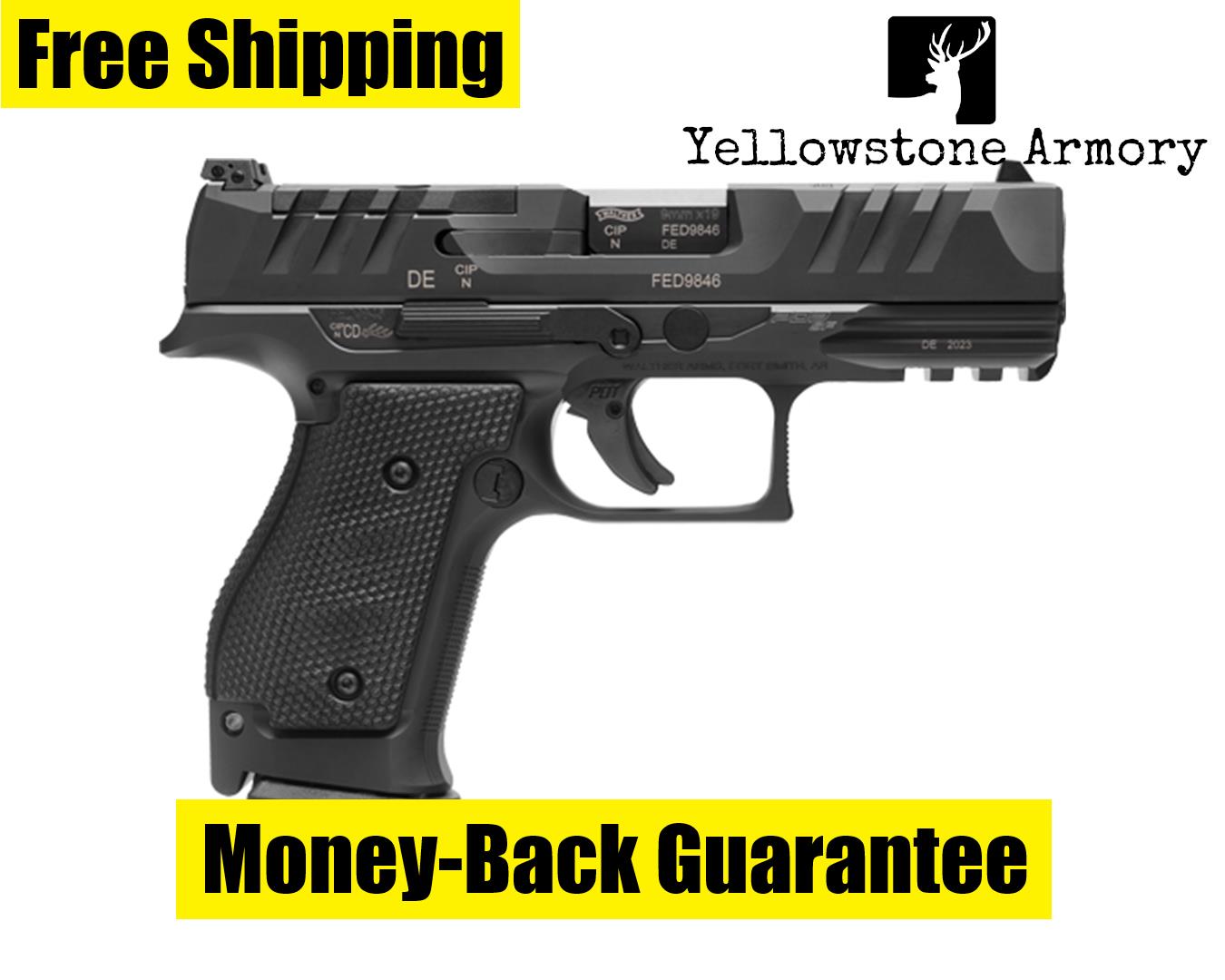 Walther PDP Steel Frame Compact Pistol 9mm 4 in. Black 10 rd. 2880016-img-0