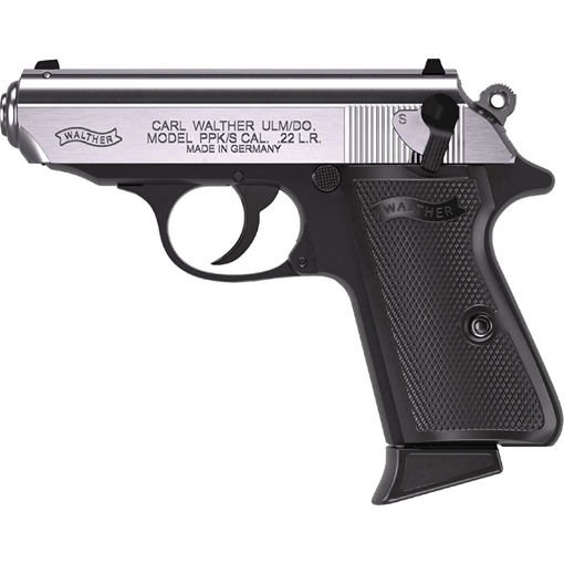 Picture of Walther PPK/s Handgun .22 LR 10rd Magazine 3.3" Threaded Barrel Two-Tone Black Stainless 5030310