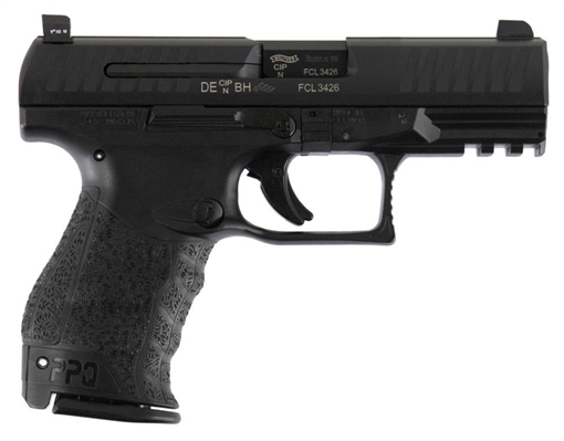 Picture of WALTHER PPQ M2 9MM 4" BBL HGA BLACK PLY FRAME XS F8 TRITIUM NIGHT SIGHTS 2-15RD MAG 2796066TNS