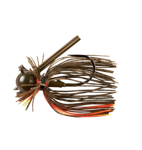 Picture of WAR EAGLE SPINNER BAITS 3/8 HF JIG-GRN PUMPKIN ORN WE38HFJ121