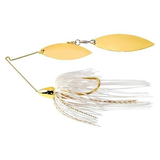 Picture of WAR EAGLE SPINNER BAITS EAGLE GOLD FRAME DOUBLE WILLOW SPINNERBAIT WHITE GOLD WE12GW01G