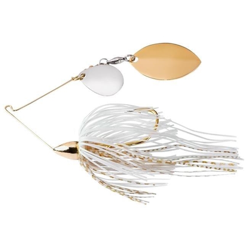 Picture of WAR EAGLE SPINNER BAITS GOLD FRAME FINESSE COLORADO/TURTLEBACK SPINNERBT WHT GOLD WE516G01G