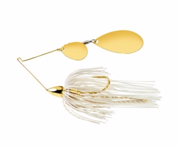 Picture of WAR EAGLE SPINNER BAITS EAGLE GOLD FRAME TANDEM INDIANA SPINNERBAIT WHITE GOLD WE12GIN01G