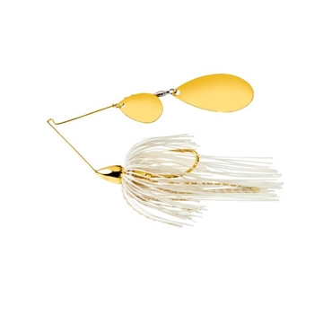 Picture of WAR EAGLE SPINNER BAITS EAGLE GOLD FRAME TANDEM INDIANA SPINNERBAIT WHITE GOLD WE38GIN01G