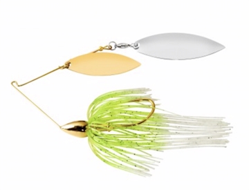 Picture of WAR EAGLE SPINNER BAITS EAGLE GOLD FRAME DOUBLE WILLOW SPINNERBAIT WHITE CHT WE12GW02