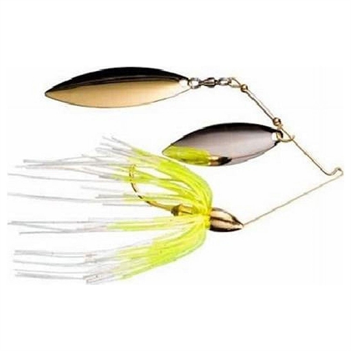 Picture of WAR EAGLE SPINNER BAITS EAGLE GOLD FRAME DOUBLE WILLOW SPINNERBAIT WHITE CHT WE38GWR02