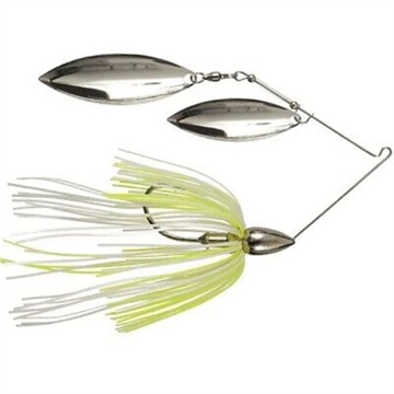 Picture of WAR EAGLE SPINNER BAITS NKL FRAME DOUBLE WILLOW SPINNRBAIT WHITE CHARTREUSE PEARL WE38NW45