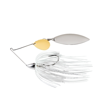 Picture of WAR EAGLE SPINNER BAITS EAGLE NICKEL FRAME TANDEM WILLOW SPINNERBAIT WHT SILVER WE12NT01S