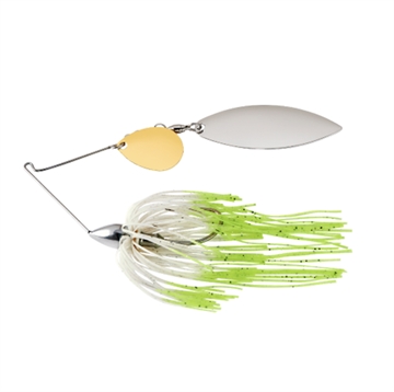 Picture of WAR EAGLE SPINNER BAITS EAGLE NICKEL FRAME TANDEM WILLOW SPINNRBT HOT WHITE SHAD WE38NT25