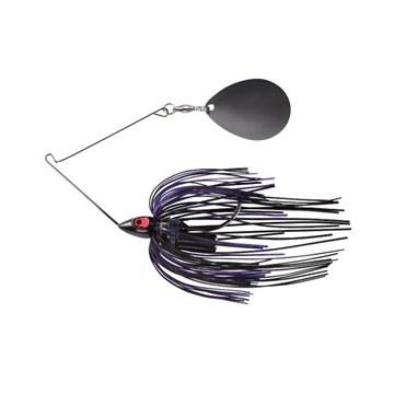 Picture of WAR EAGLE SPINNER BAITS NIGHT TIME PAINTED HEAD SINGLE COL BLK NKL SPNRBT BLK PUR WE12PSBN56