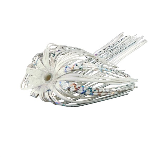 Picture of WAR EAGLE SPINNER BAITS EAGLE SKIRT REPLACEMENT WHITE SILVER WESK01S