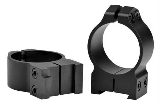 Picture of Warne Maxima Matte Black Steel 30mm Tube Medium Vertical Split Dovetail, 0 MOA Fits CZ 550 14BM