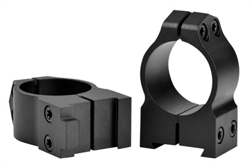 Picture of Warne 2-Piece Maxima Fixed (19mm Dovetail) Scope Ringmounts with Grooved Receiver Fits CZ550 1" Medium Matte 1BM