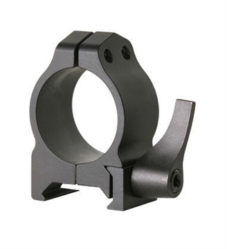 Picture of Warne 2-Piece Maxima QD Scope Ringmounts with Grooved Receiver - Ruger 77 M77 Hawkeye 1" Medium Matte 1R7LM
