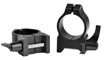 Picture of Warne Warne Maxima Vertical Quick Detach Scope Rings Matte Black 1 in. Medium 201LM