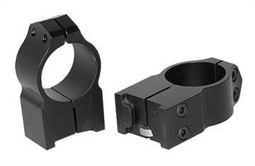 Picture of Warne Maxima Matte Black Steel 1" Tube High, Fits Ruger M77/Hawkeye/Super Redhawk 2R7M