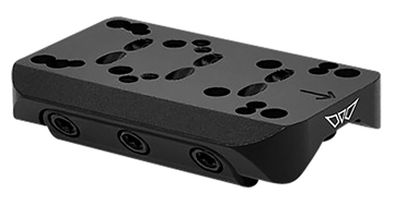 Picture of Warne Red Dot Reflex Mount Shotgun Rib Black Anodized Aluminum Fits Burris/CMORE/Docter/Eotech/Holosun 6108M