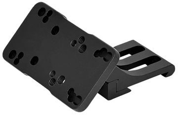 Picture of Warne Red Dot Riser 45 Degree Offset Reflex Black Anodized Aluminum Fits Doctor/Sig Romeo3/Vortex Viper/Holosun, Left Hand 6110ML