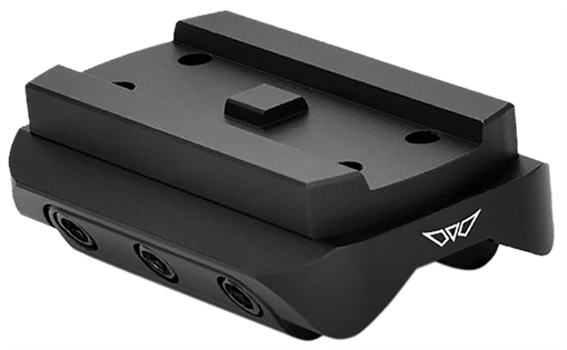 Picture of Warne Mini Red Dot Mount Shotgun Rib Black Anodized Aluminum Fits Holosun/Sig Romeo5/Vortex Crossfire/Aimpoint Micro H1-H2/ Aimpoint T1-T2 6111M