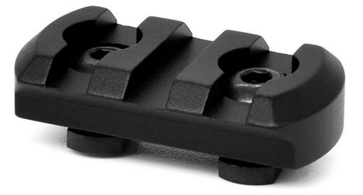 Picture of Warne M-LOK 3 Slot Black Anodized Aluminum 6201M