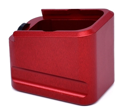 Picture of WARNE SCOPE MOUNTS GLOCK 17/22 MAGAZINE EXT +5/+4 RED 3115