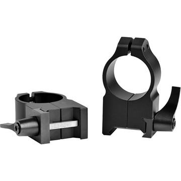 Picture of Warne Warne Maxima Vertical Quick Detach Scope Rings Matte Black 1 in. Extra High 203LM